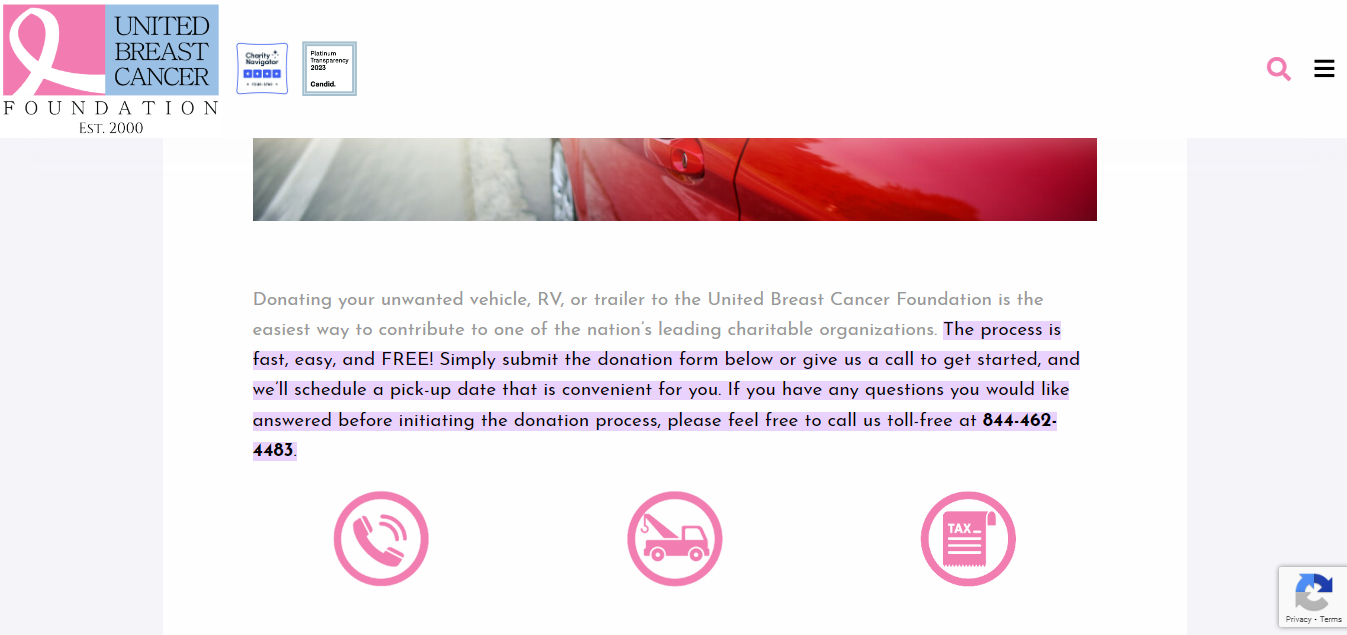 United Breast Cancer Foundation Car Donation
