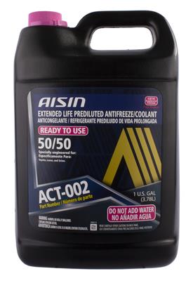 Aisin ACT-002 Super Long Life Pink 50/50 Prediluted Coolant