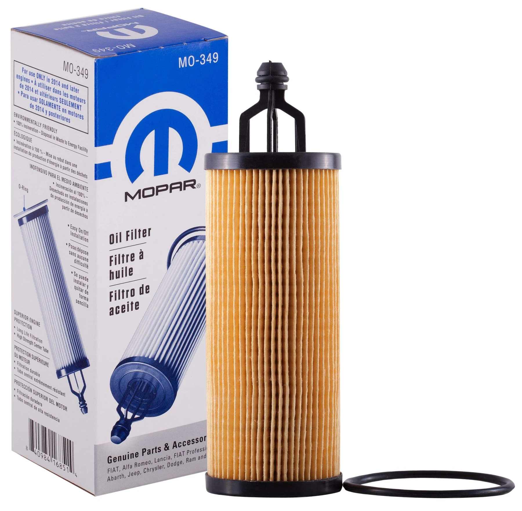 Genuine Mopar MaxPro 0W-20 Oil Change Kit with MO-349 Filter