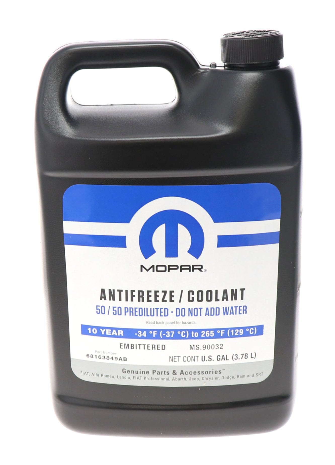 Mopar 10 Year 150,000 Mile Coolant 50/50 Premixed