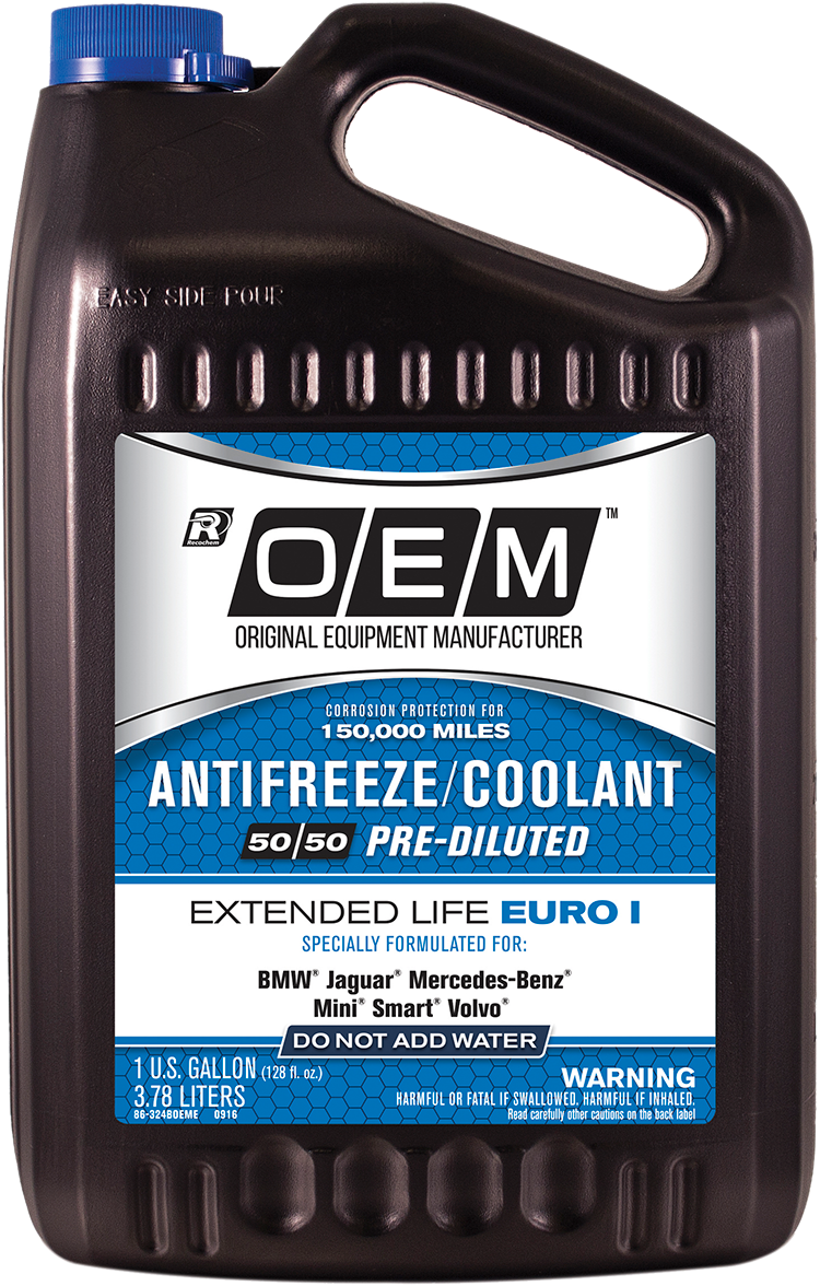 OEM Recochem European Blue Premium Antifreeze 50 50 BMW Volvo Mini