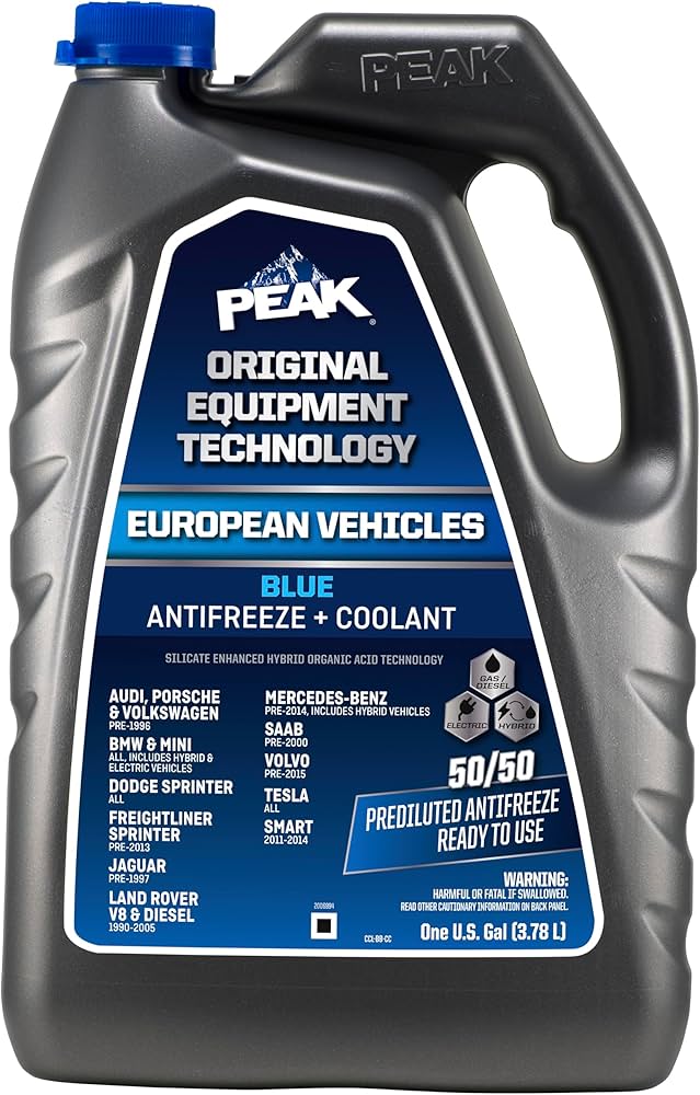 PEAK OET Extended Life Blue 50/50 Prediluted for Asian Vehicles