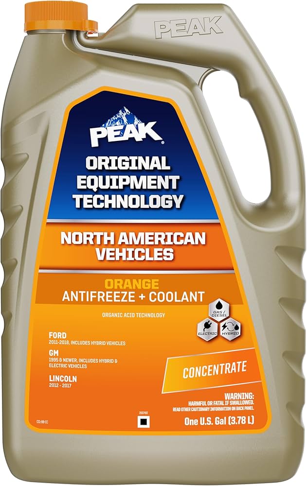 PEAK OET Extended Life Orange 50/50 Prediluted Antifreeze/Coolant