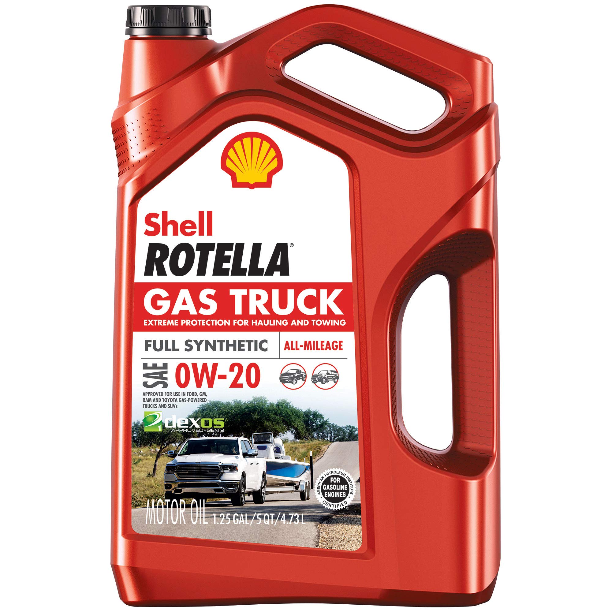 Shell Rotella Gas Truck Full Synthetic 0W-20 Motor Oil