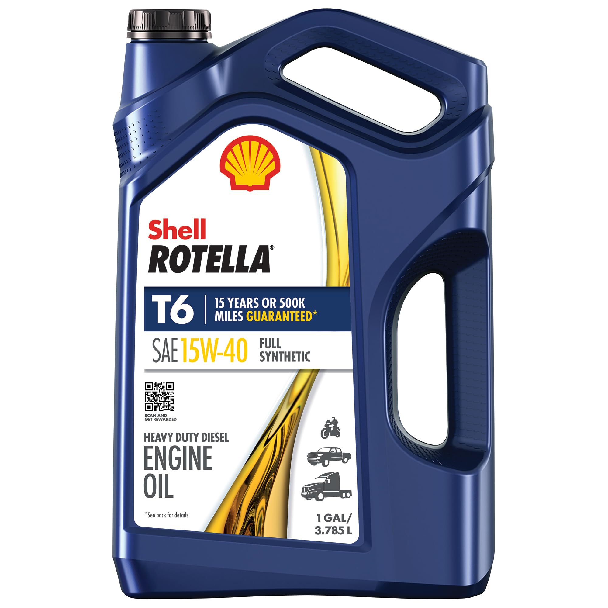 Shell Rotella T6 5W-40 Full Synthetic Diesel Oil