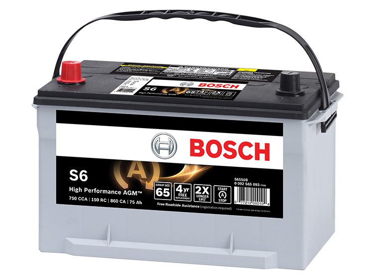 Bosch S6555B S6 AGM Battery