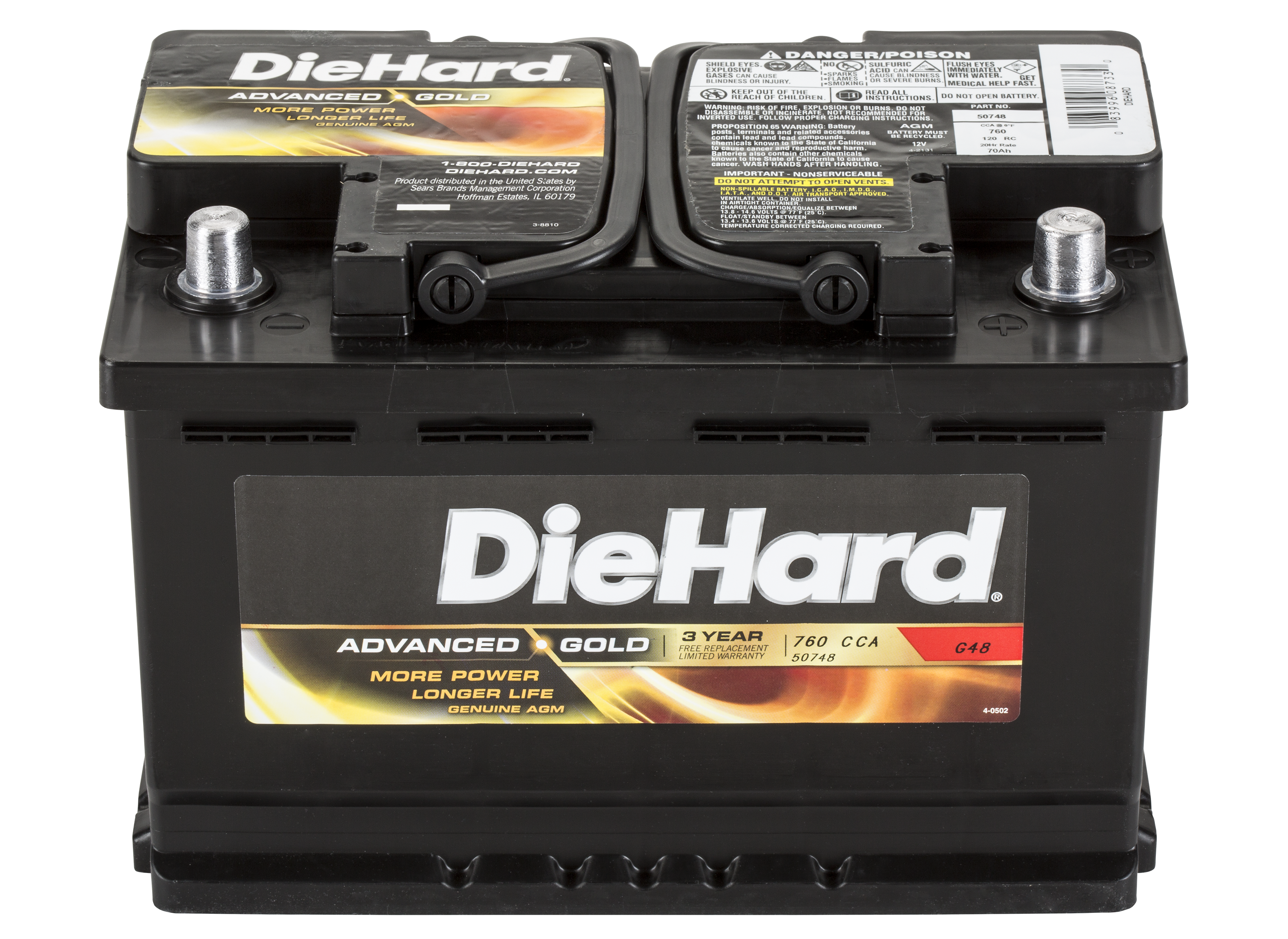 DieHard Advanced Gold AGM 48 Battery