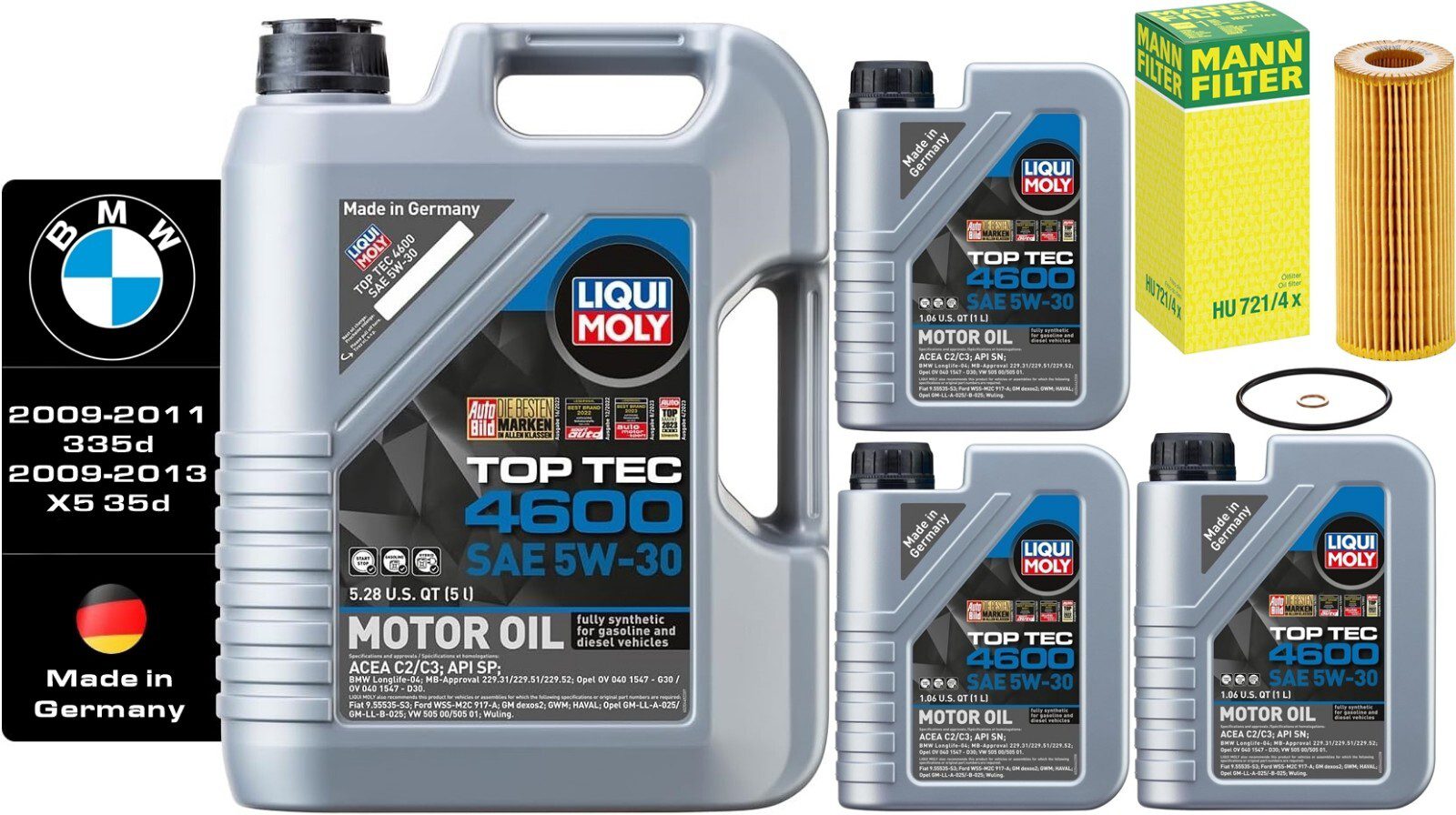 Liqui Moly Top Tec 4600 Oil Change Bundle