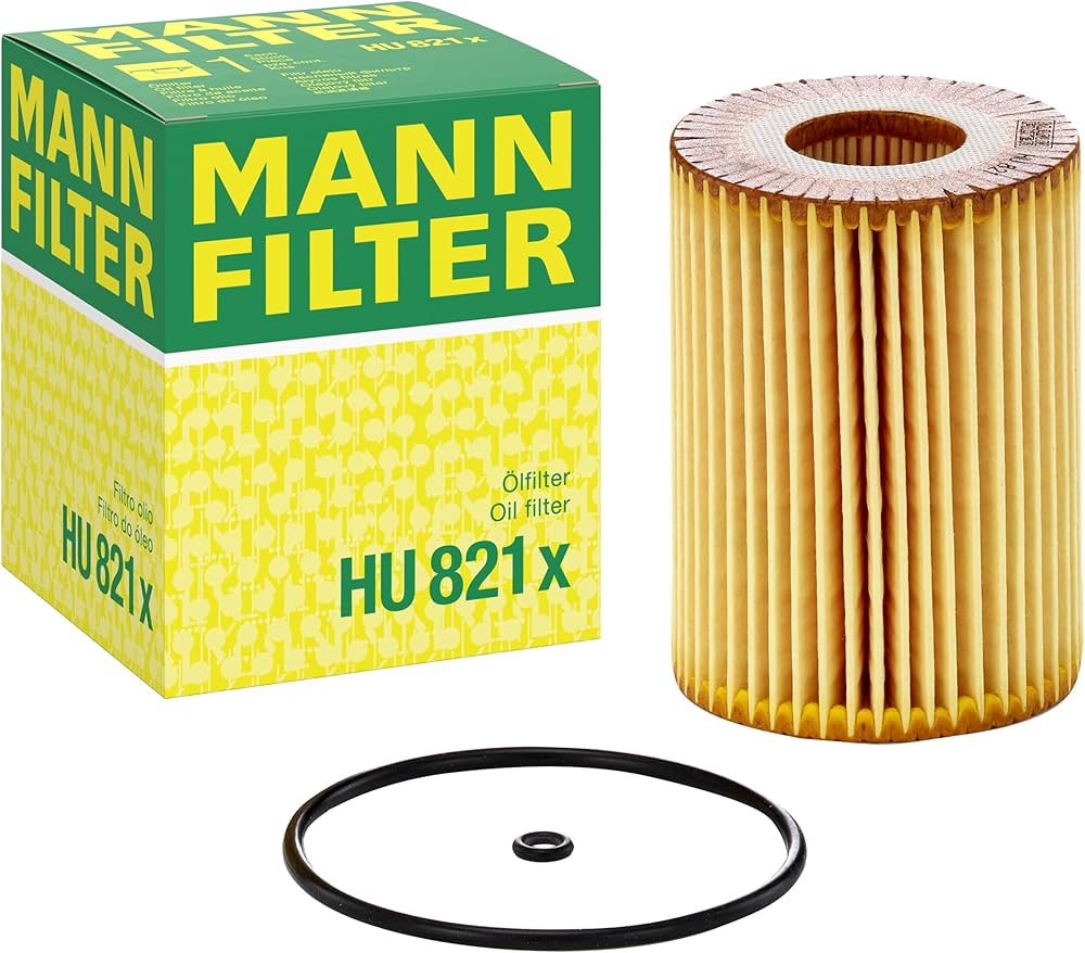 Mann Filter HU 821 & Shell Rotella T4 15W-40 Oil Change Kit