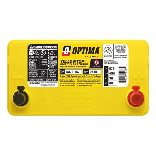 Optima YellowTop D51R battery
