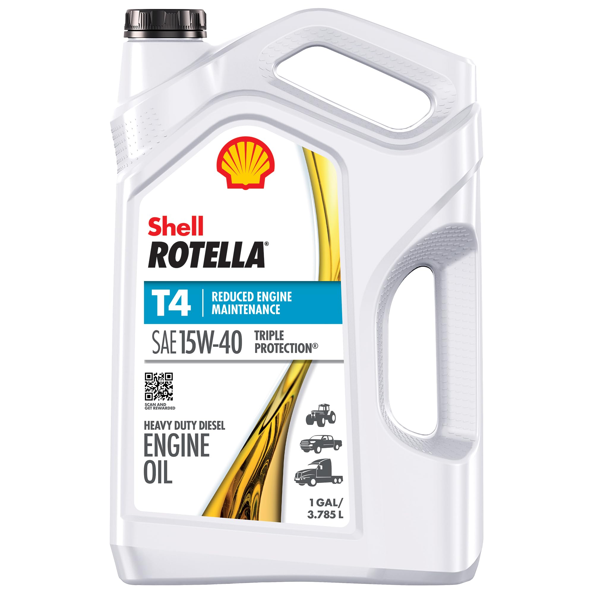 Shell Rotella T4 Triple Protection 15W-40 Diesel Engine Oil