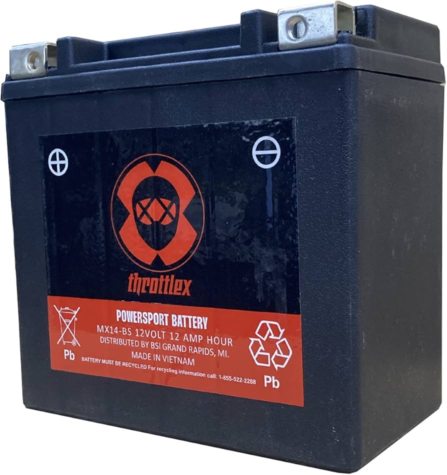 ThrottleX MX14-BS Pre-Charged AGM Battery