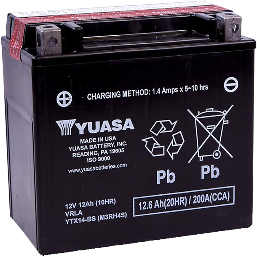Yuasa YUAM320BS YTX14-BS Motorcycle Battery